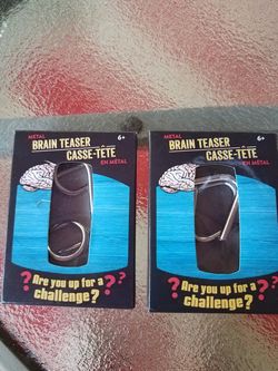 Metal brain teaser puzzles lot