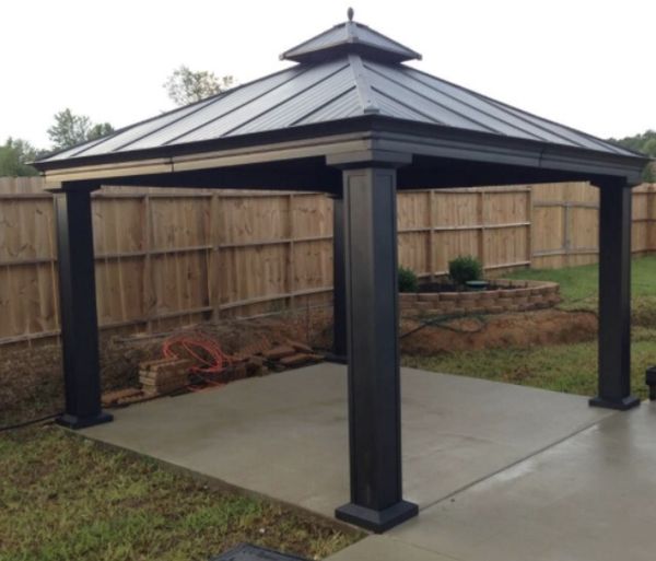 Costco 13 x13 Metal Permanent Gazebo Outdoor Patio Cover for Sale in