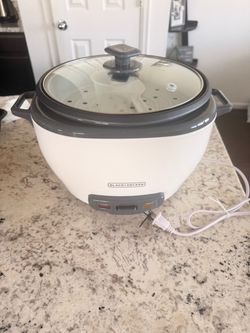 Black+Decker Rice Cooker with Glass Lid