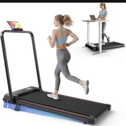 New in the box Walking Pad Treadmill with Handle Bar, Walking Pad with Incline 8%, 2.5HP Quiet Under Desk 330 Ibs 2 in 1 Treadmills for Home and Offic