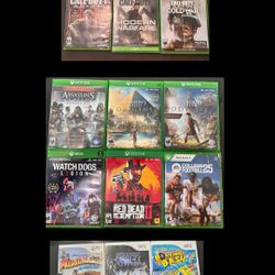 Xbox & Wii Video Game Bundle – 14 Games Total – COD, AC, Star Wars, Halo Wii Titles – Tested