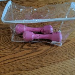 Mint condition Set Of 2lb Free Weights  For walking & Mote