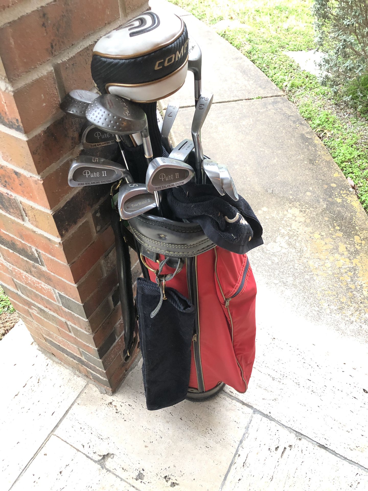 Full set of golf clubs