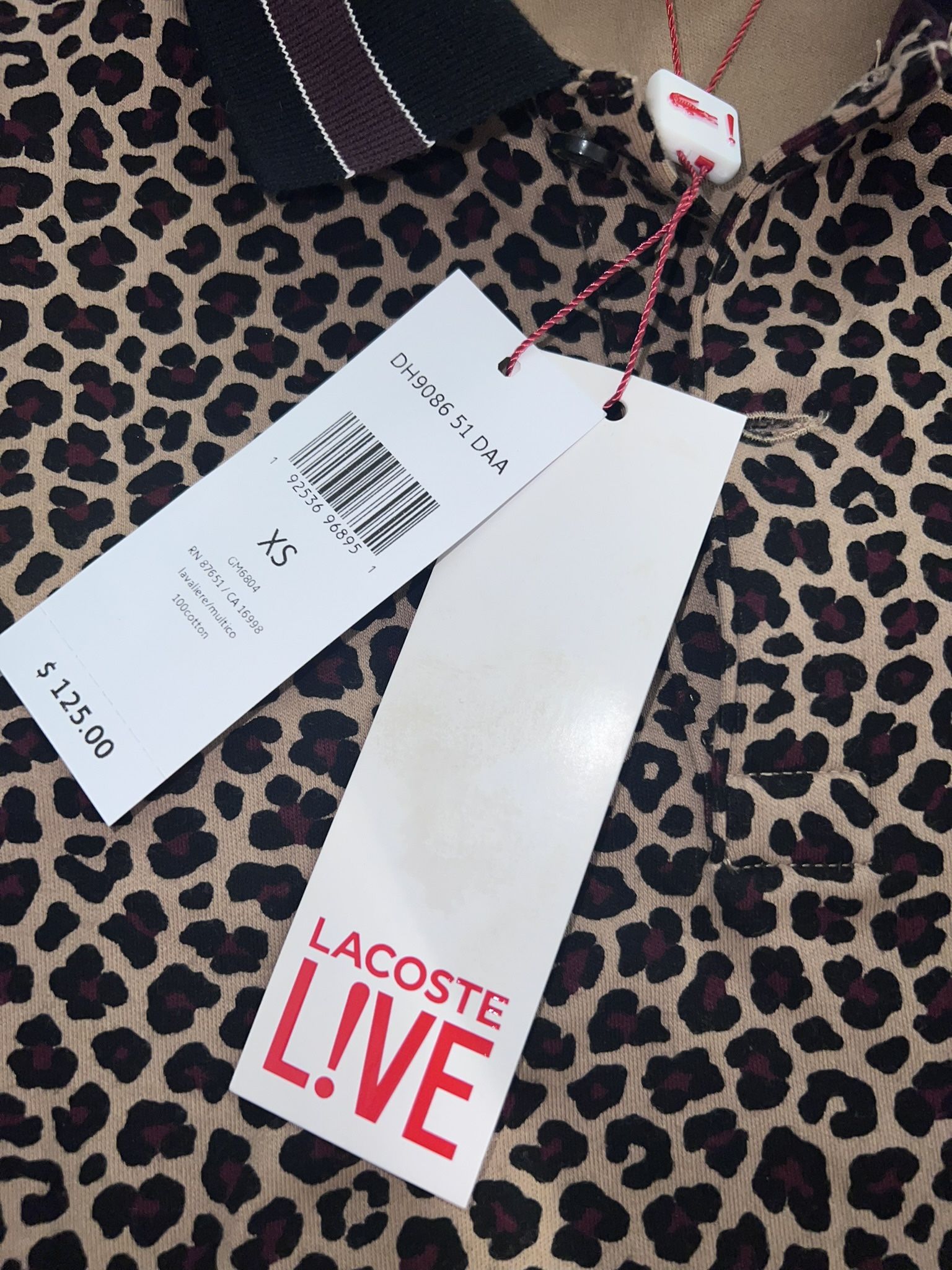 Men Lacoste Leopard Polo Size Small for Sale in Bowie MD OfferUp