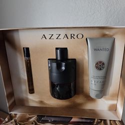 AZZARO THE MOST WANTED PARFUM 3 PEICE GIFT SET IN GIFT BOX