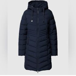 Ralph Lauren Dark Blue Hooded Puffer Jacket Sz M