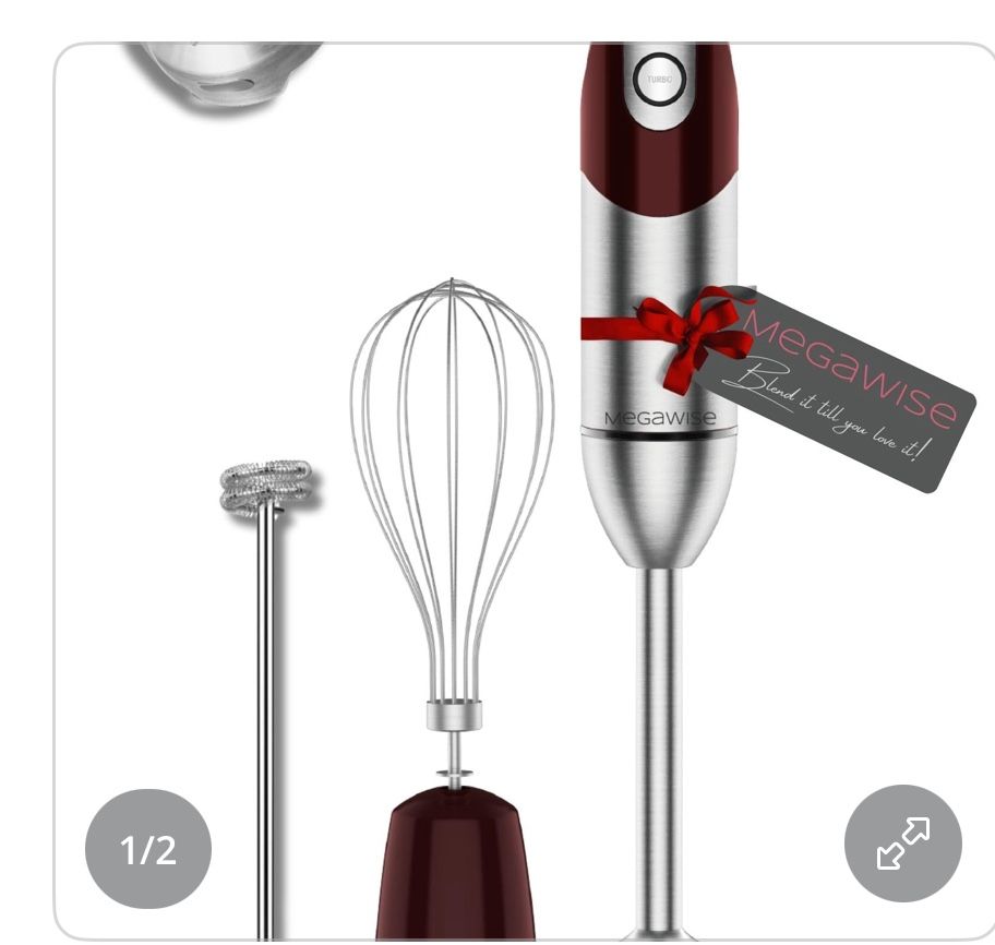 MegaWise Pro Titanium Reinforced 3-in-1 Hand Blender