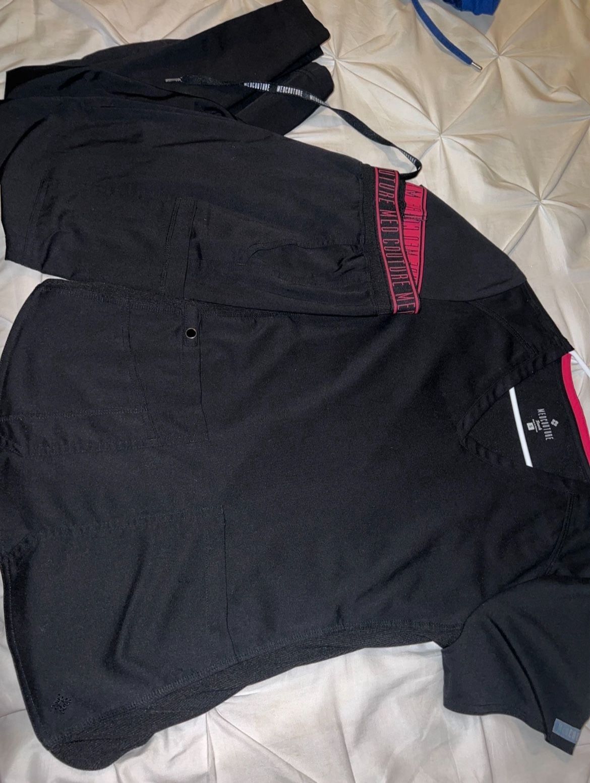 black med couture small medical scrubs set