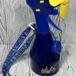 Walt Disney World Disney  Misting Water Spray Bottle Fan PARK with Lanyard WORKS