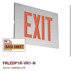 Emergi-Lite Red Exit Sign 