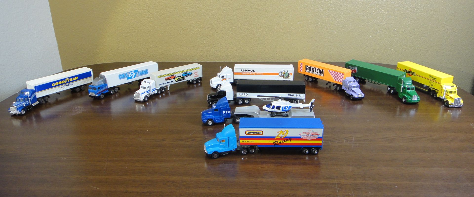 Big Rig 18 Wheeler Diesel Toy Semi Truck *EXCELLENT Collection, Lot=10 Trucks
