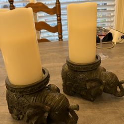 Elephant  Candle Holders