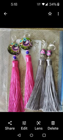 Handmade OOAK Earrings. NEW.