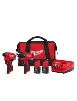 Milwaukee Electric - M12 SUBCOMPACT BRUSHLESS 2-Tool Combo KIT