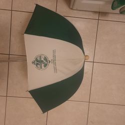 Drizzle Stik Flex Umbrella Green/White F.D.R. Annual Golf Classic BSA.
