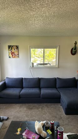 Sectional Blue Sofa