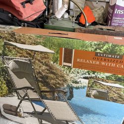 Oversized Relaxer Chair With Canopy