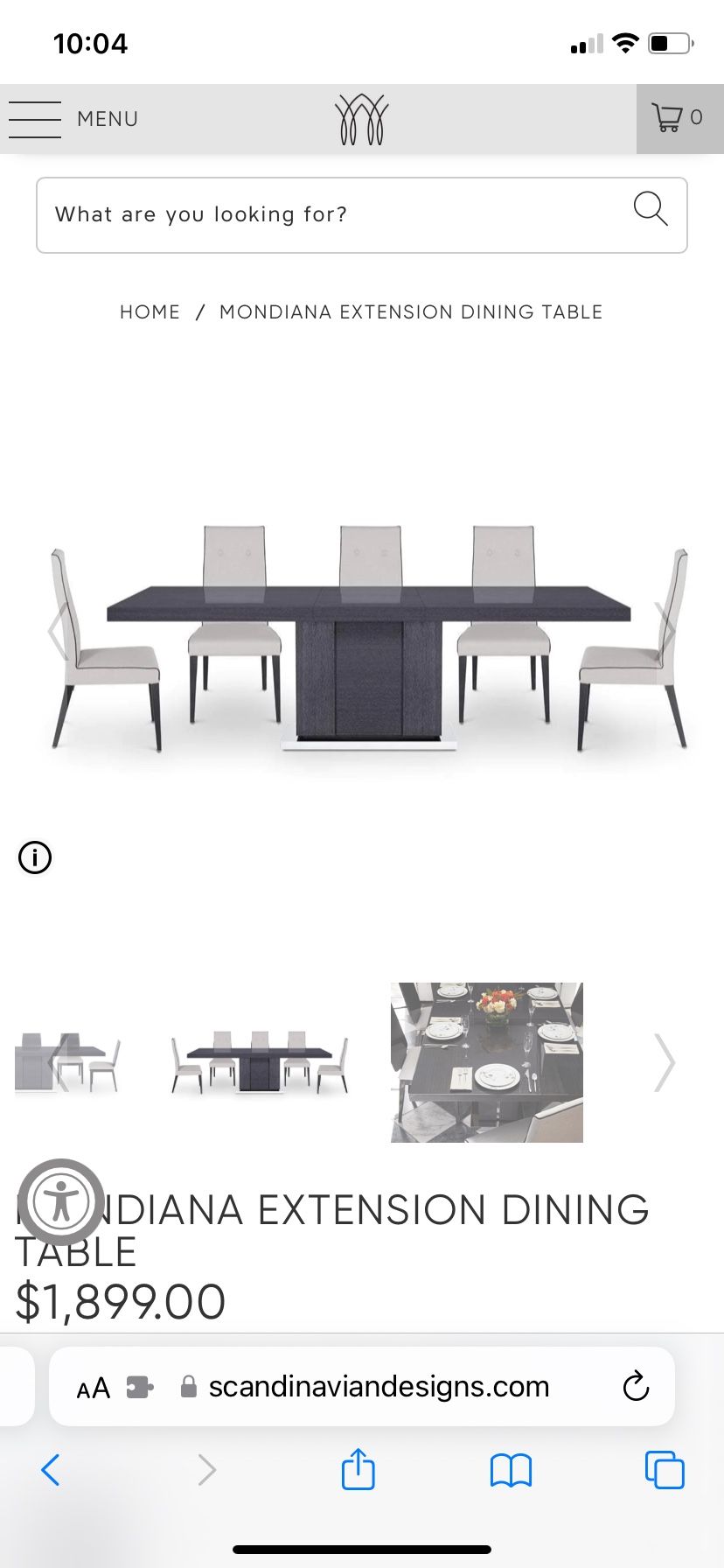 MONDIANA EXTENSION DINING TABLE & MONDIANA DINING CHAIR 