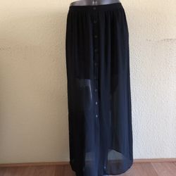 Forever 21 Semi Sheer Maxi Skirt   Size S 