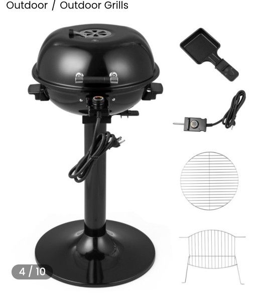 Indoor/Outdoor Electric Portable Grill, 1600W