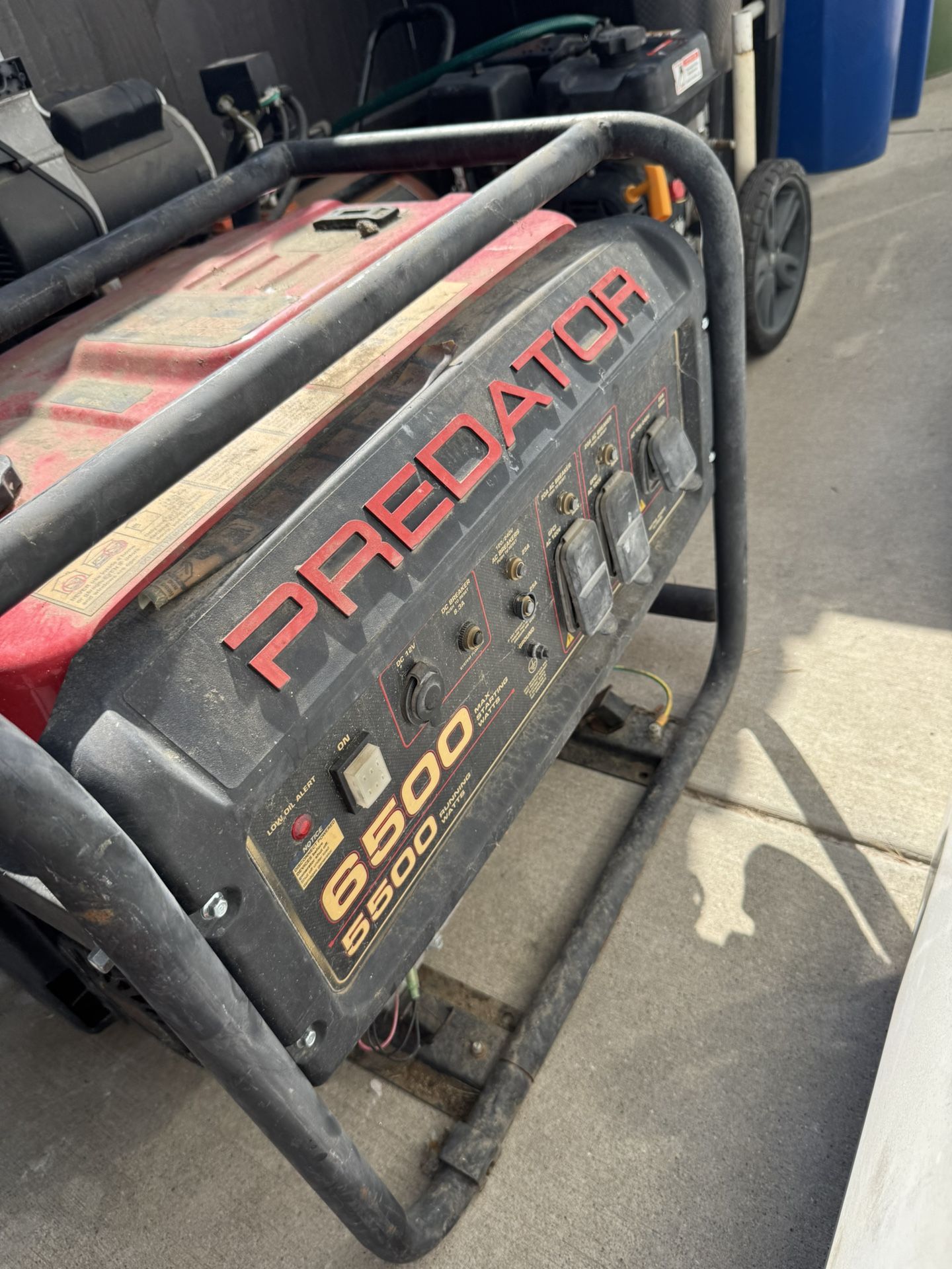 generator 5500 running watts