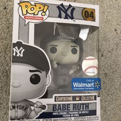 Funko pop exclusive black and white mlb Yankees Babe Ruth