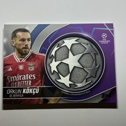 2023-24-Topps UEFA Club Competitions Starball Relic Orkun Kokcu 