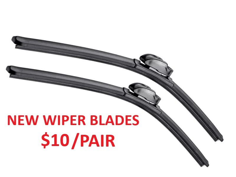 New Windshield Wiper Blades - One Piece Beam Style