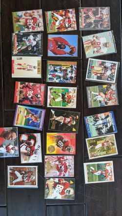 Jerry Rice Football Card Lot San Francisco 49ers NFL