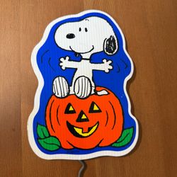 Snoopy Halloween Pumpkin Light-Up Decoration