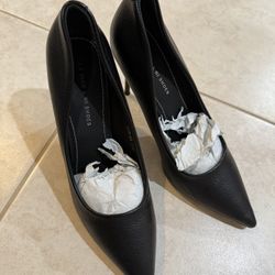 Black Stiletto Heels Size 7 Women 