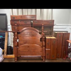 REAL WOOD TWIN BEDROOM SET