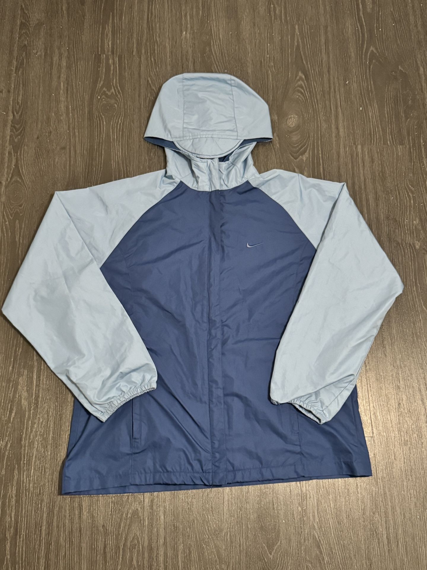 Boys Nike Unisex Blue Storm Dri Fit Light Windbreaker Jacket Medium