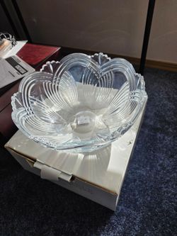 Clear Crystal Glass Decorative Bowl