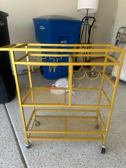 Gold bar cart