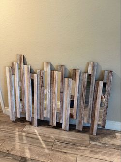 Large Rustic Wood & Mirror Wall Art