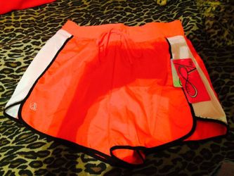 New pink color work out shorts size M