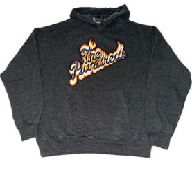 The Hundreds Flames Font Gray Hoodie Sweatshirt Mens Large
