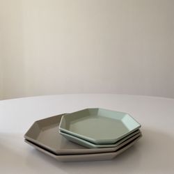 CB2 Octagonal Plates - Set Of 4