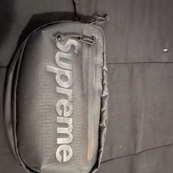 Supreme Black Fanny Pack Clear Pouch 