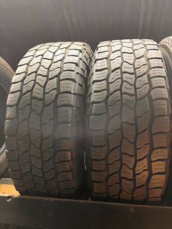 2 USED LT 26570R18 COOPER All TERRAIN tires for $200 installed and balance.  265 70 R 18 26570R18 265/70/18 265/70/R18  Texas Extreme Tire Co. 1305 Pr