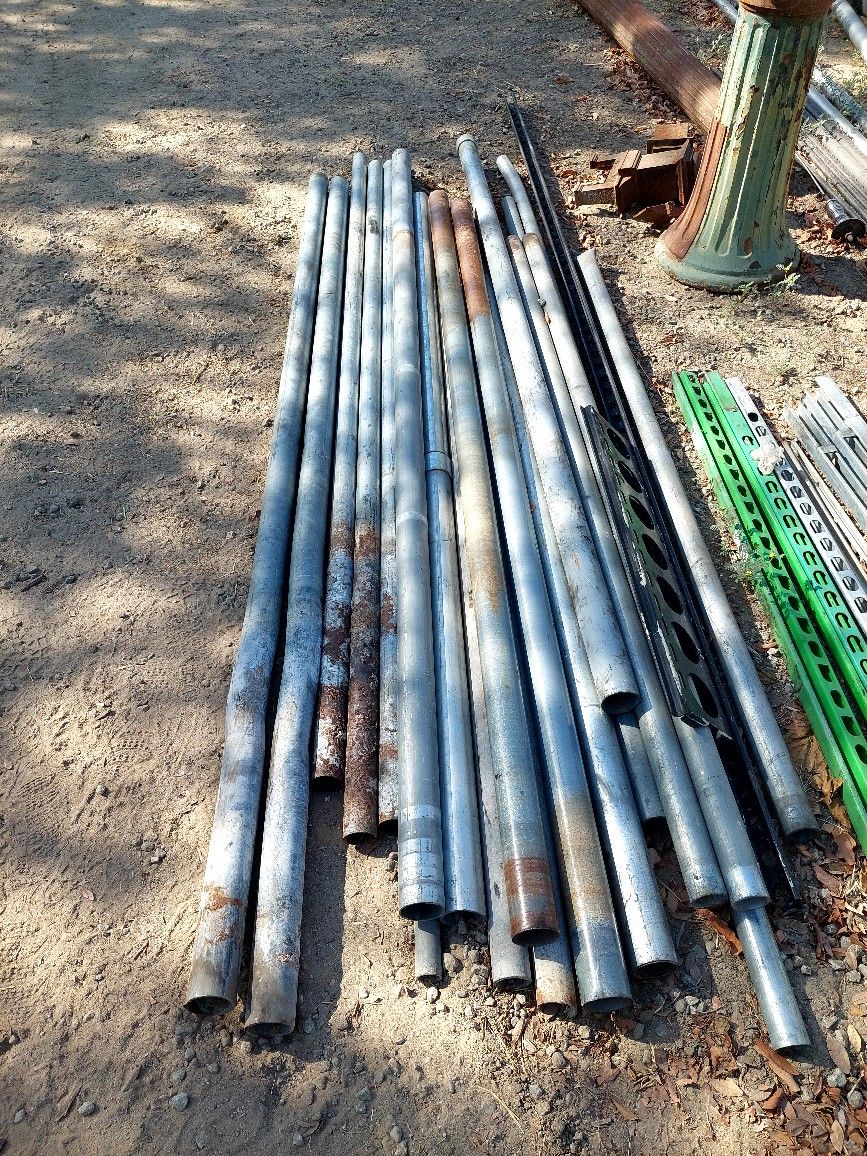 Fence Post Pipe 2 3/8 8 foot 20 Each for Sale in Bakersfield, CA