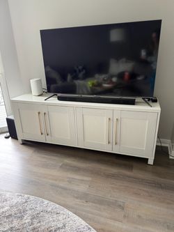 White TV Console