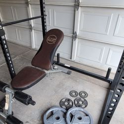 Squat Rack With Weights 