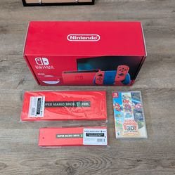 Nintendo Switch Mario Red & Blue Edition Bundle