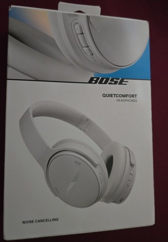 Bose QuietComfort Noise Cancelling Bluetooth Headphones (Smoky White