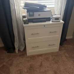 File Cabinet 2 Dresser with Lock and Key (Used)