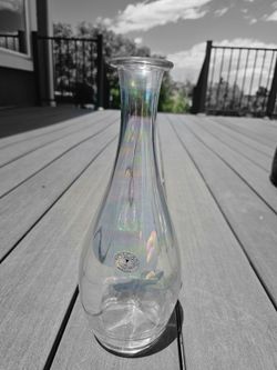 Tuscan handblown glass decanter from Romania