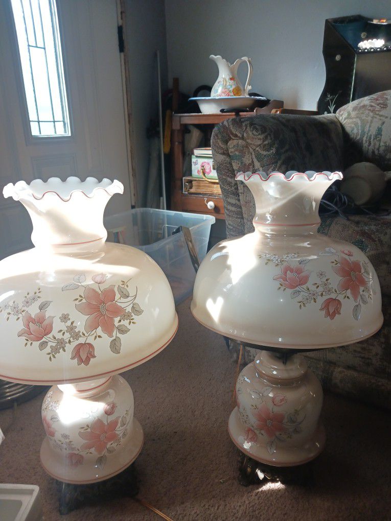 Antique Hurricane  Lamps
