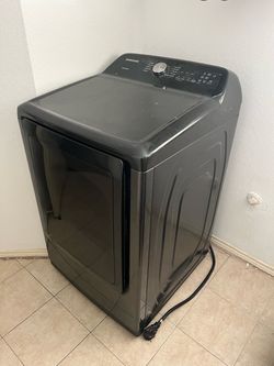Samsung Front-Load Dryer Black Stainless